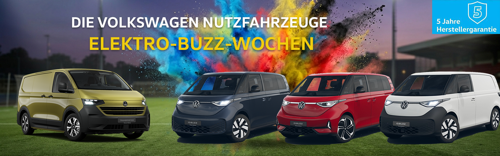 Volkswagen Nutzfahrzeuge Elektro Wochen: e-Transporter, ID.Buzz ENERGY, GTX und Cargo Range